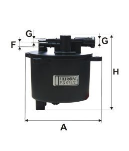 PEUGEOT 206+ 1.4 HDI - 50 kW - 68 hp PS 974 Yakıt Filtresi