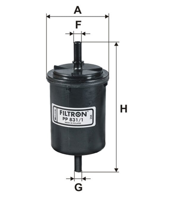 RENAULT Symbol 1.4 - 55 kW - 75 hp PP 831/1 Yakıt Filtresi